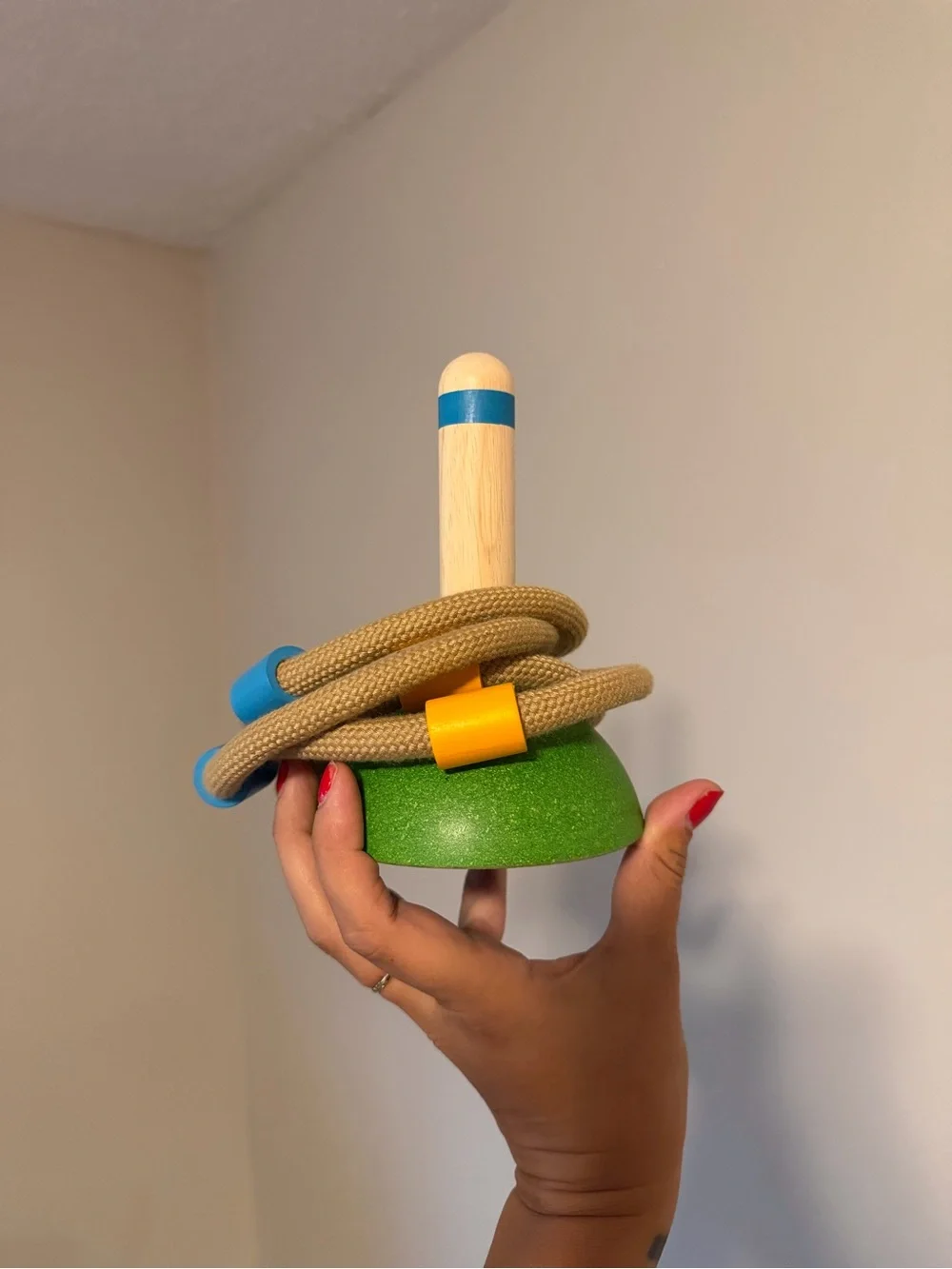 Meadow Ring Toss - Multicolor Wooden Ring Toss Game